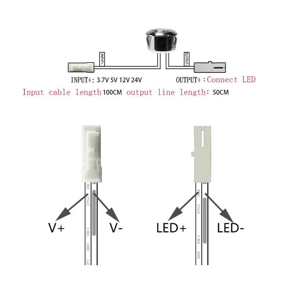 4A 3.7V 12V 24V Mini  smart Sensor Touch Switch Closet Cabinet LED Strip Light Switch Closet home Detector switches automatic l