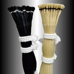 30 bunch Mongolian Horsehair Natural Black White Horse Hair Tail,Violin Cello Double bass Bow hairs 81-84cm