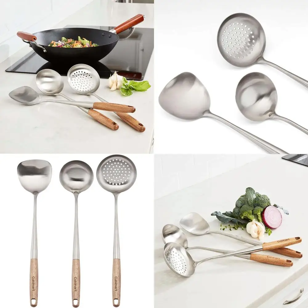 

Tri-Piece Wok Accessories Kit, 3-Tool Collection