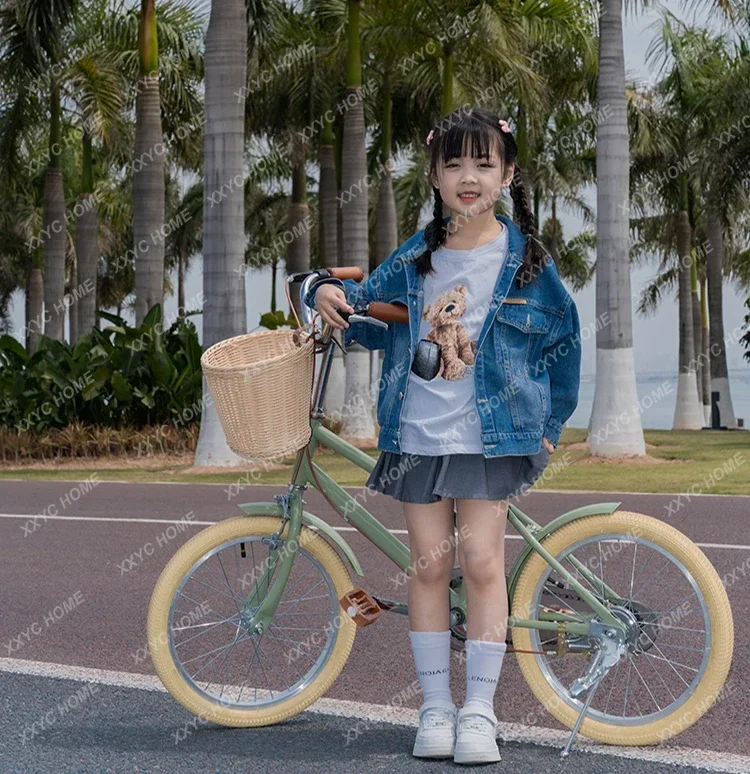 Middle and Big Children 8 to 15 Years Old Boys and Girls Spring Outing Outing Student Bicycle 16 Inch 18 Inch 20 Inch