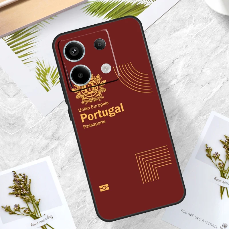 Portugal Passport Print Case For Redmi Note 12 Pro 9 10 11 9S 10S 11S 12S 10C 12C 13C Redmi Note 13 Pro Plus Cover