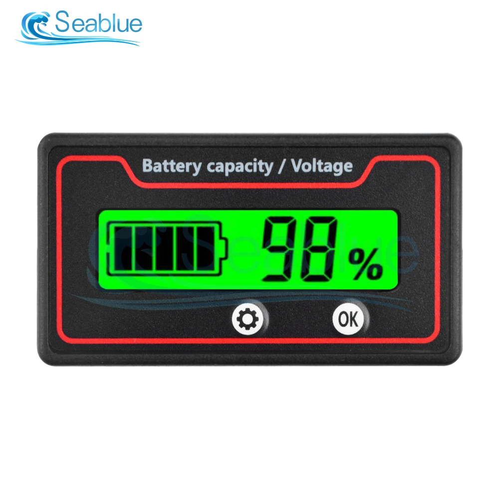 9-120V 12V 24V 48V 72V Lead Acid Lithium Battery Capacity Indicator Car Motorcycle Digital Voltmeter Voltage Tester Meter Tool