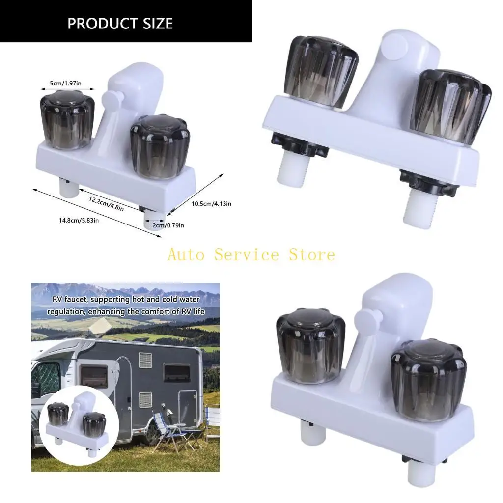 

462A RVS для душевых смесителей дивертер с двойными ручками для туристических туристических лодок для туристов