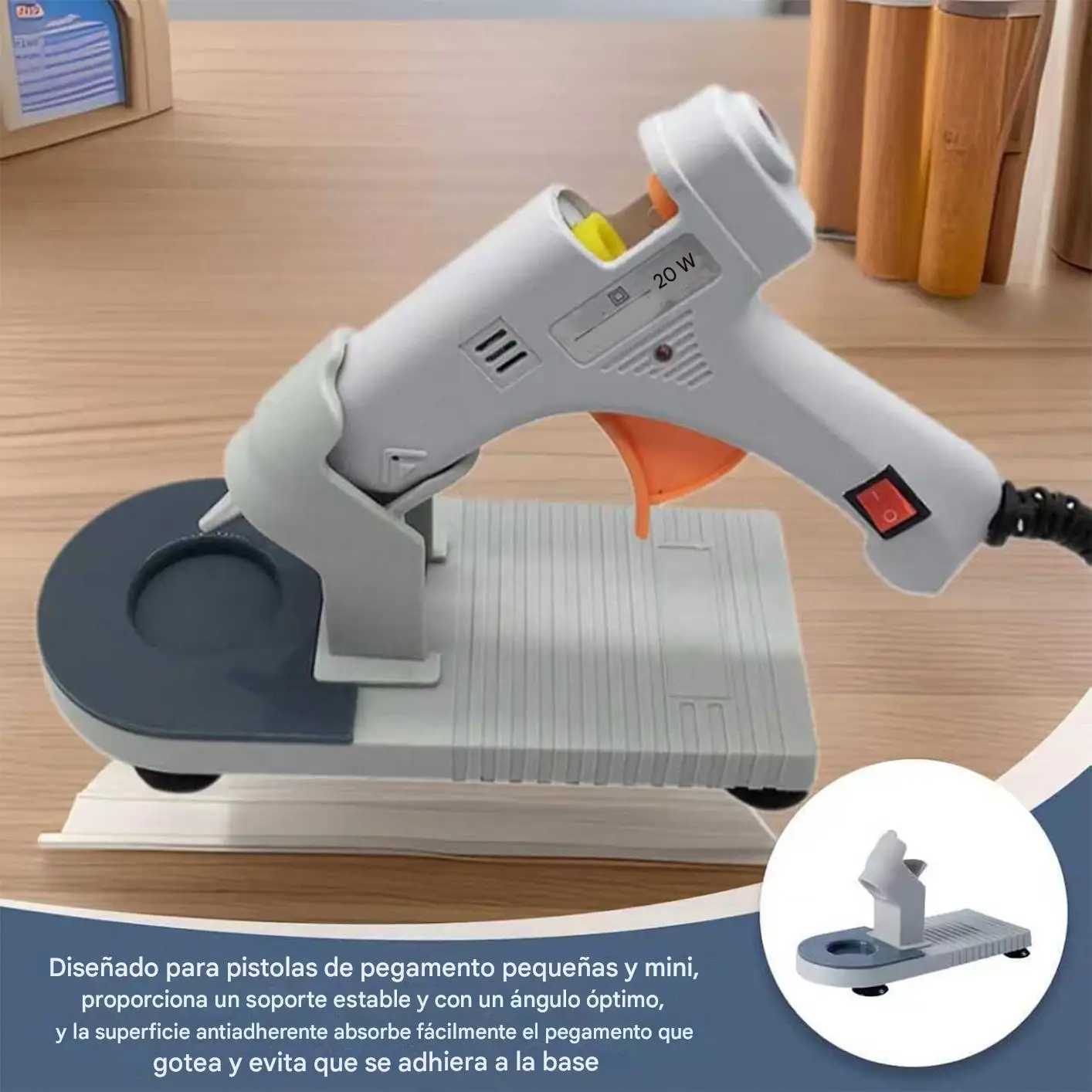 Glue Dispenser Holder Anti-Drip Universal Supporting Tool Hot Melt Glue Machine Holder for Arts Crafts Home School Making