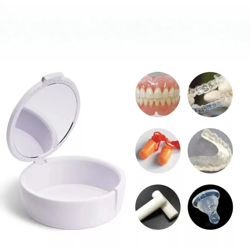 12Pcs Dental False Tooth Storage Box Orthodontic Invisalign Retainer Case Dentures Organizer Container Oral Care