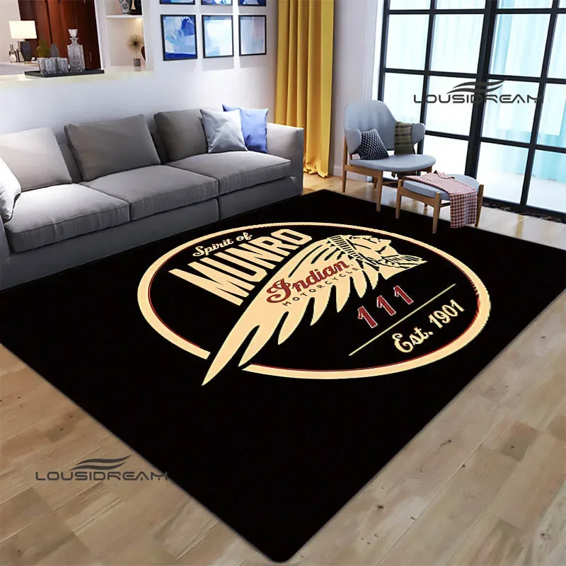 Lousidream 3D Indian Motorcycle Logo Area Rug 4