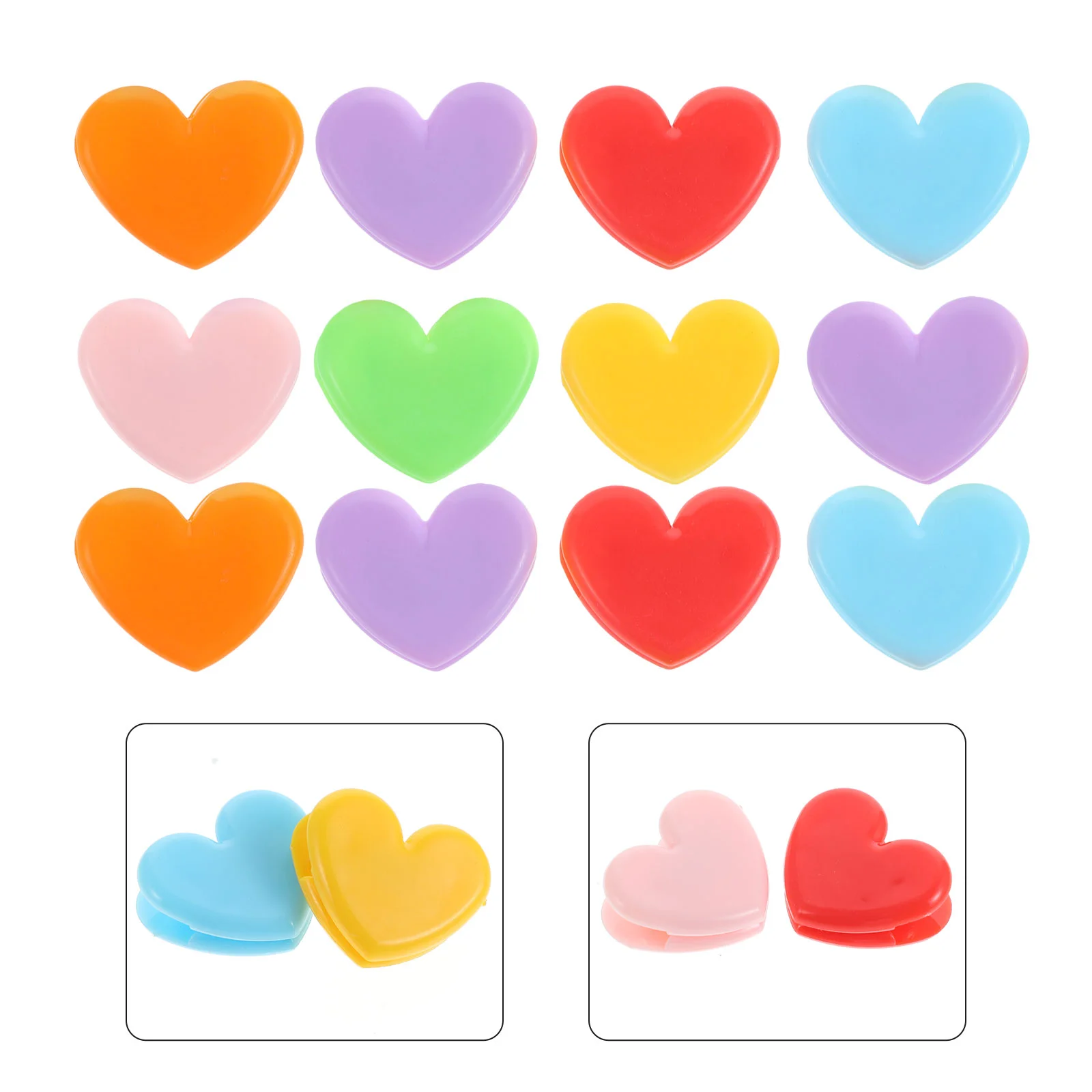 Office Folder Test Paper Clamps Heart-shaped Files Clips Students Folders Home Binder