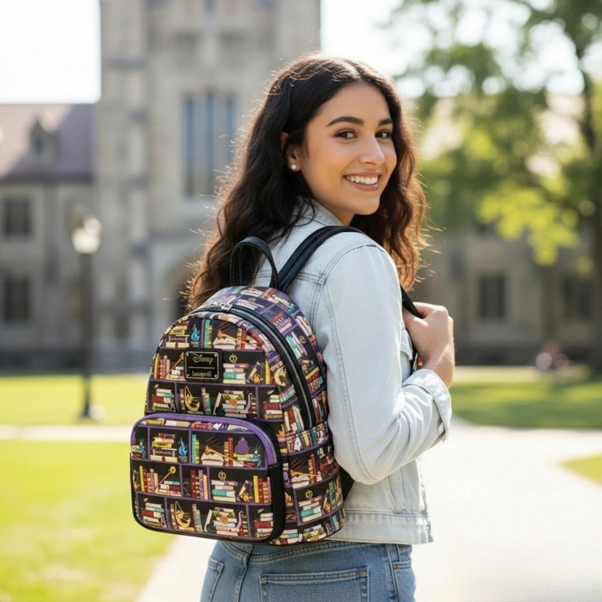 

Книги с принтом, рюкзак из искусственной кожи, дизайн принцессы, мини-рюкзак для отдыха, подарок