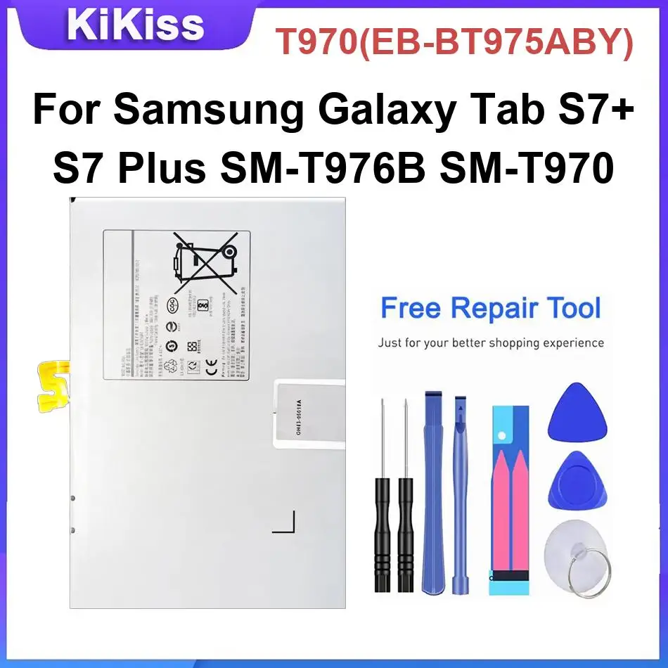 Rechargeble Batteries T970(EB-BT975ABY) For Samsung Galaxy Tab S7 Plus 12.4 SM-T976B SM-T970