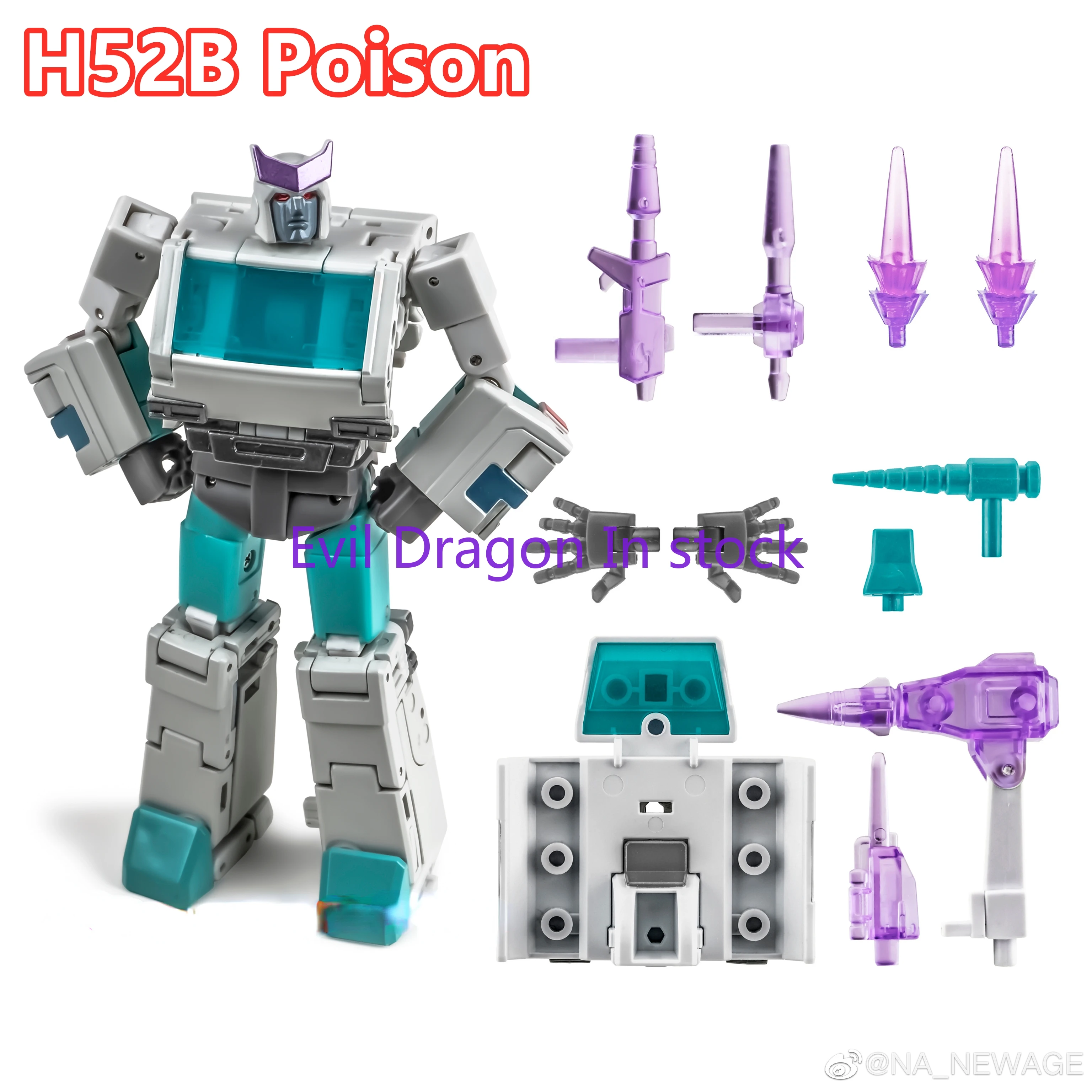 In Stock [New Product] Transformation NewAge NA H52B Poison SG Ratchet Mini Action Figure Robot with Box