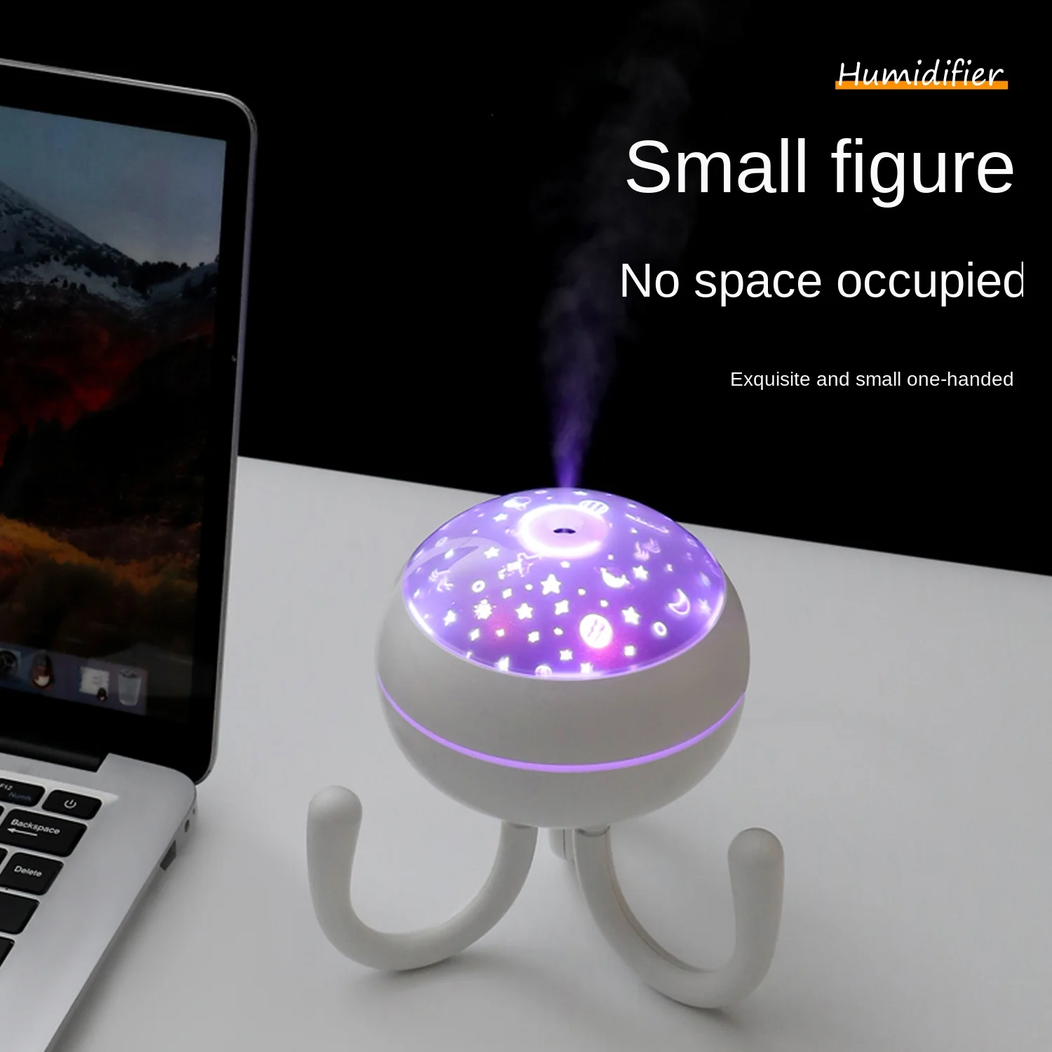 ใหม่ Humidifier Aroma Diffuser Octopus Creative Desktop เงียบโปรเจคเตอร์ Atomizer สำหรับ Home
