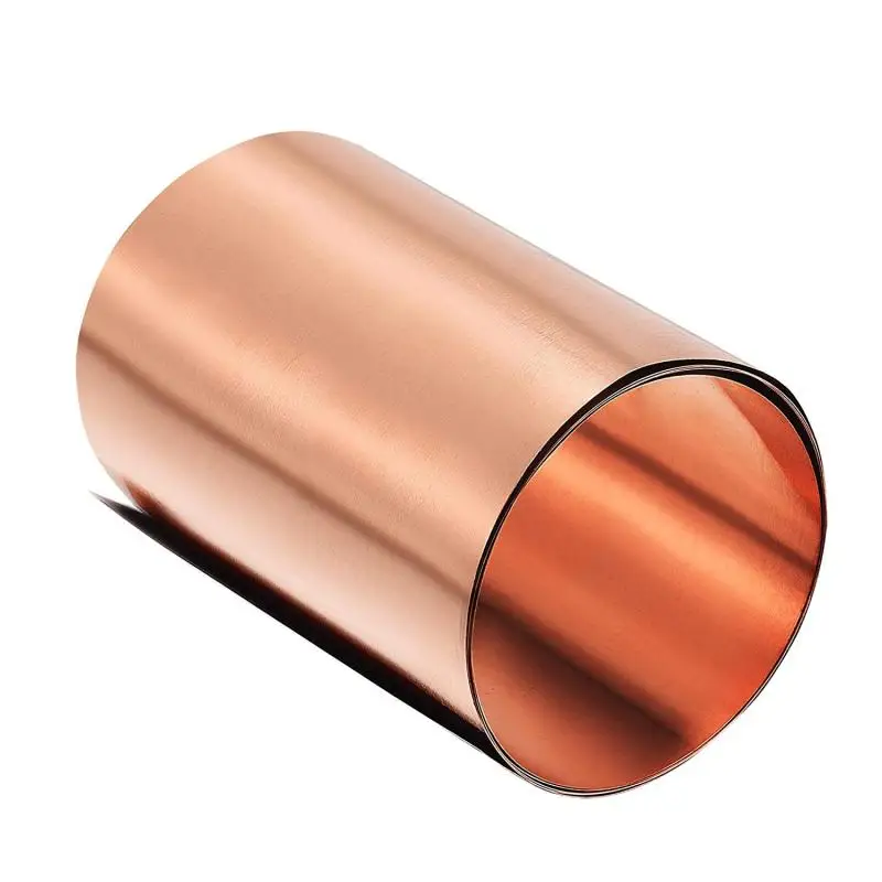 Imagem -02 - Folha de Cobre Pura Folha de Cobre Espessura 0.010.6 mm 20100 mm x 100 Mm-1000 mm 1pc