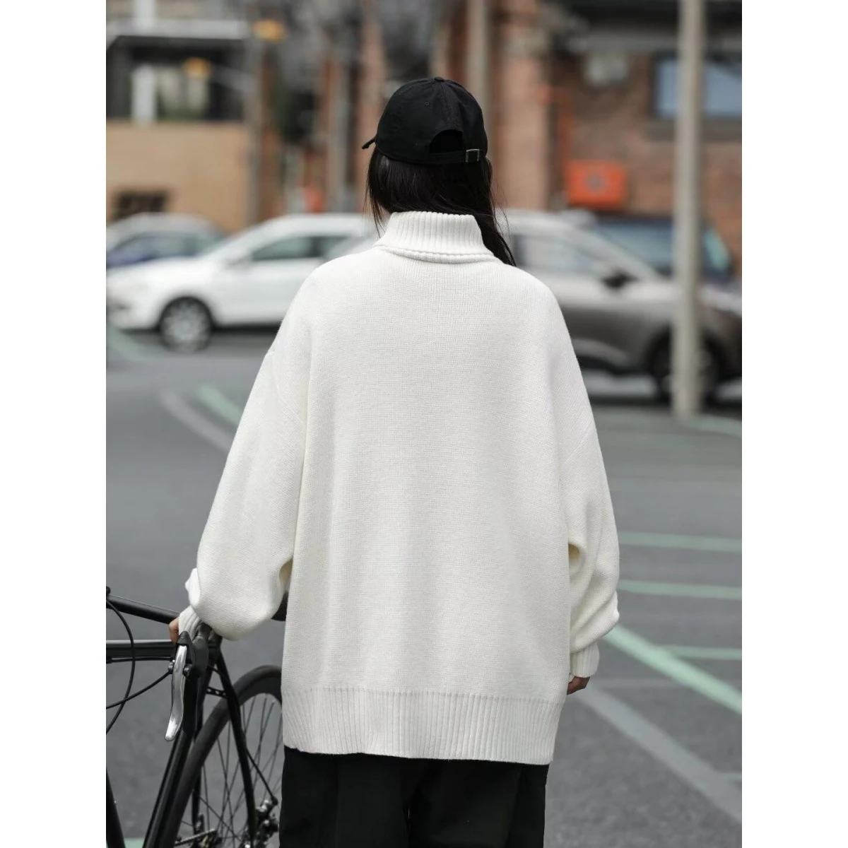 

Американский вязаный свитер с V-Ne, кардиган, женский цветной повседневный свободный крой, зимняя верхняя одежда, мягкое полиэфирное волокно