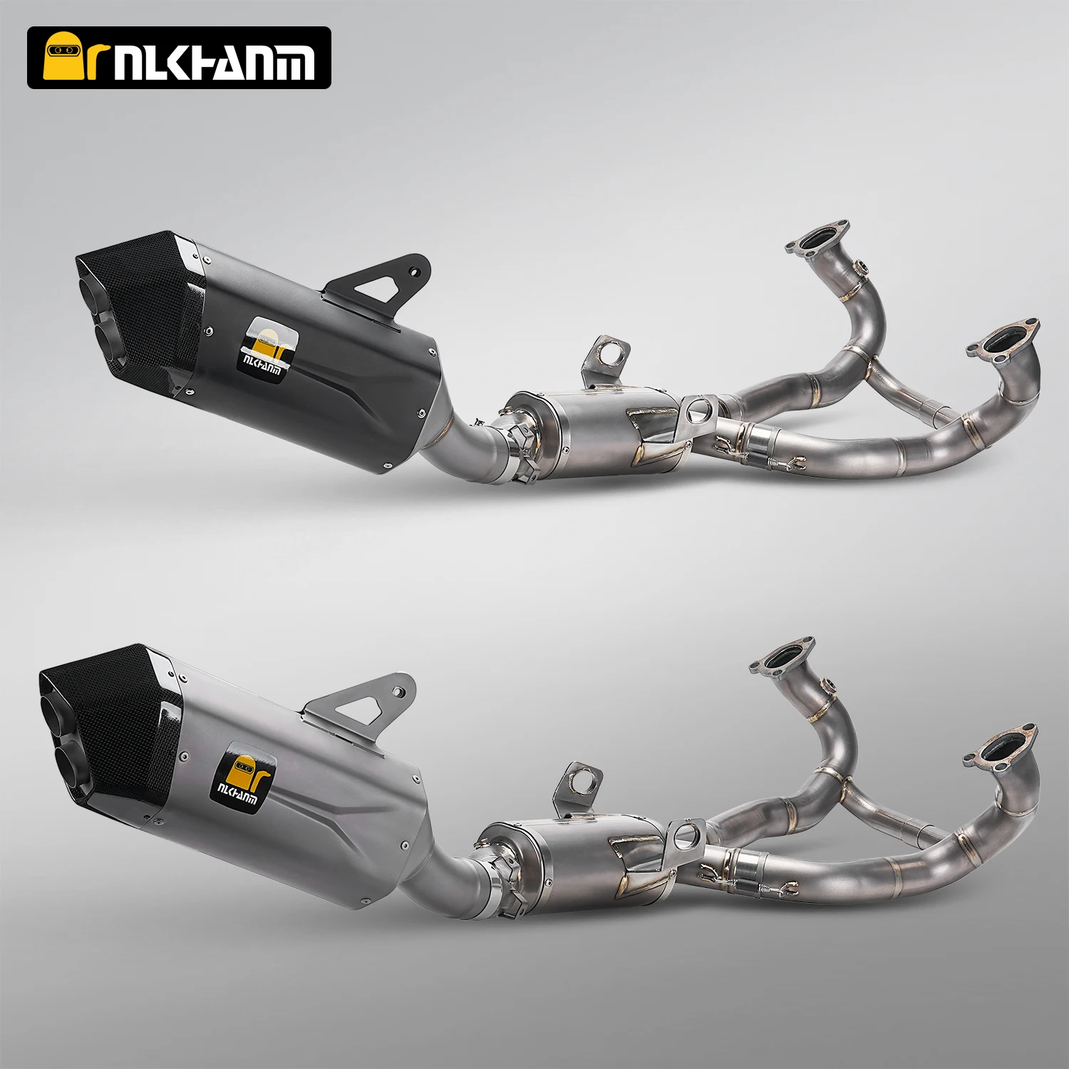 

Выхлопная система из титанового сплава для мотоциклов R1300GS 2024-25 и R1300GS Adventure, с глушителем AK Ti.