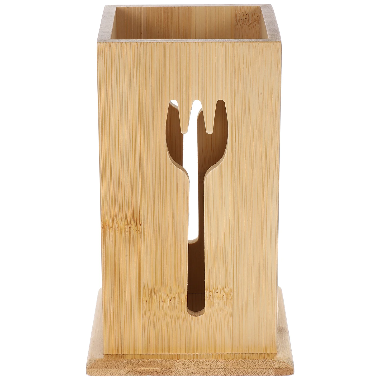 

Bamboo Kitchen Utensil Holder Large Capacity Chopstick Organizer Flatware Draining Container Chopstick Holder