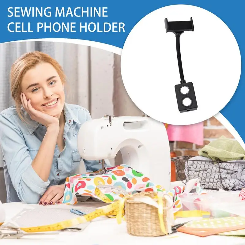

Phone Holder For Bed Rotating Sewing Machine Phone Stand Semi-Automatic Magnetic Mount Adjustable Telescopic Tether