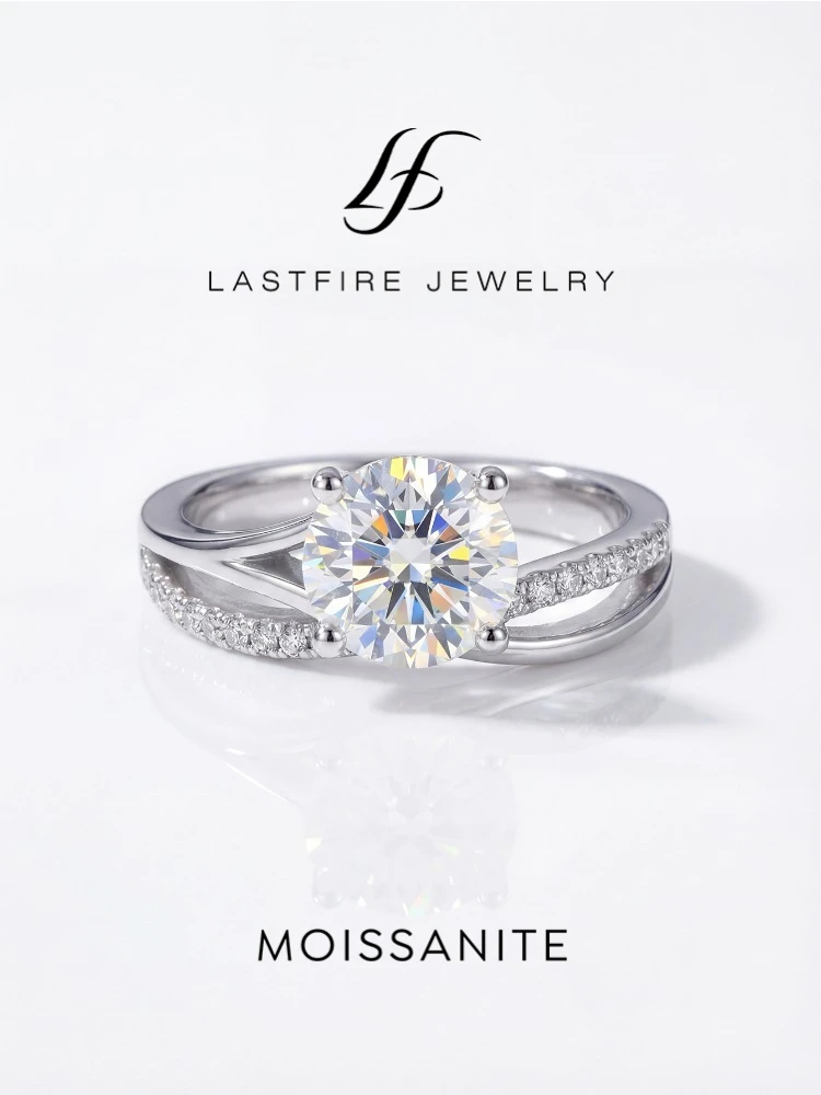 Luxuriöse X-förmige 1CT Moissanit-Diamantringe für Damen, Geschenke, 925er Sterlingsilber, Solitär-Ewigkeitsring, Hochzeitsring, edler Schmuck