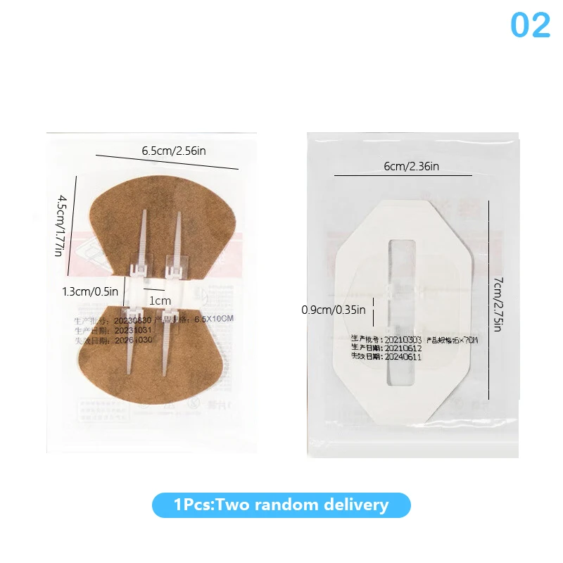 Zipper Tie Wound Closure Patch Hemostatic Patch Wound Fast Without Suture Zipper Outdoor Band-Aid Portable Quick Clot Wound