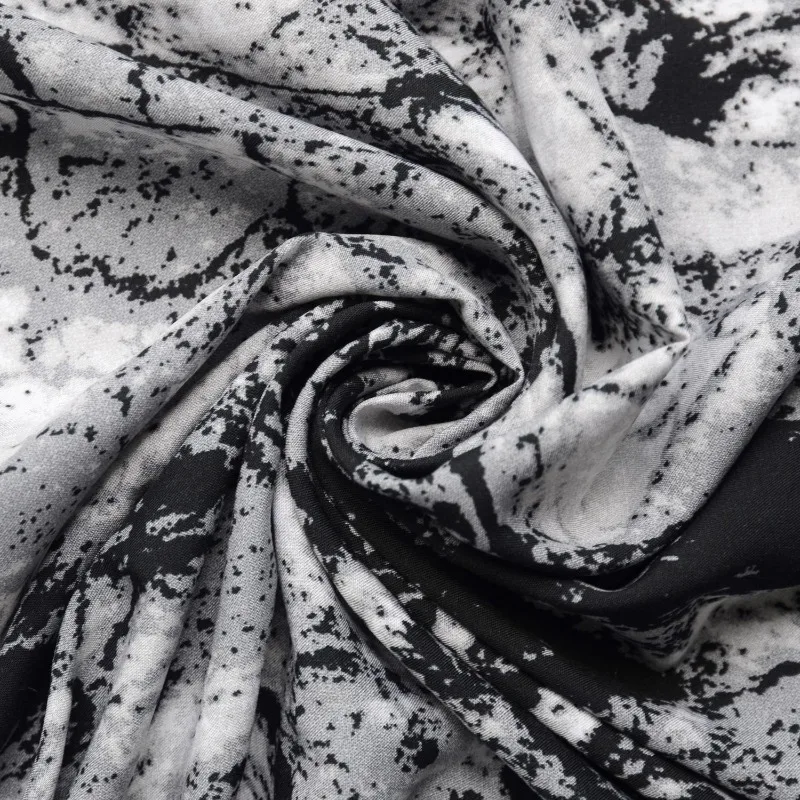 

Черно-белая супермягкая хлопковая шелковая ткань из искусственного шелка для женщин, платье, пижамы Qipao, летние высококачественные швейные материалы, оптовая продажа