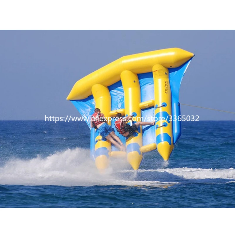 

Hot selling Inflatable Water Fun Flying Fish Towables Fly Fish Tube Water Sports