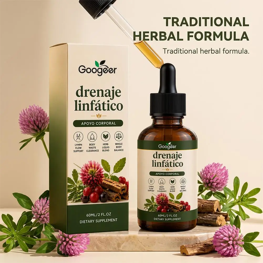 Herbal Liquid Supplement 60ml Botanical Drops with Catchweed Bedstraw Chinese Tallow Root for Daily Wellness Routine