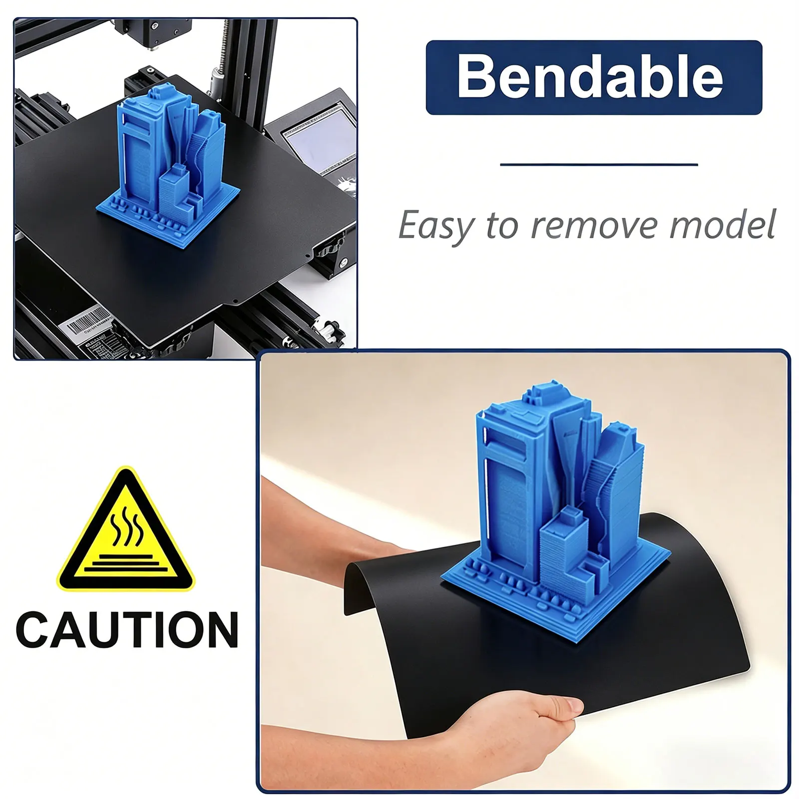PEO PEY PET and Smooth PEI Build Plate for Bambu Lab X2D P2S P1S A1 P1P X1C X1 X1E 3D Printer Flexible Steel Hotbed Sheet view 5