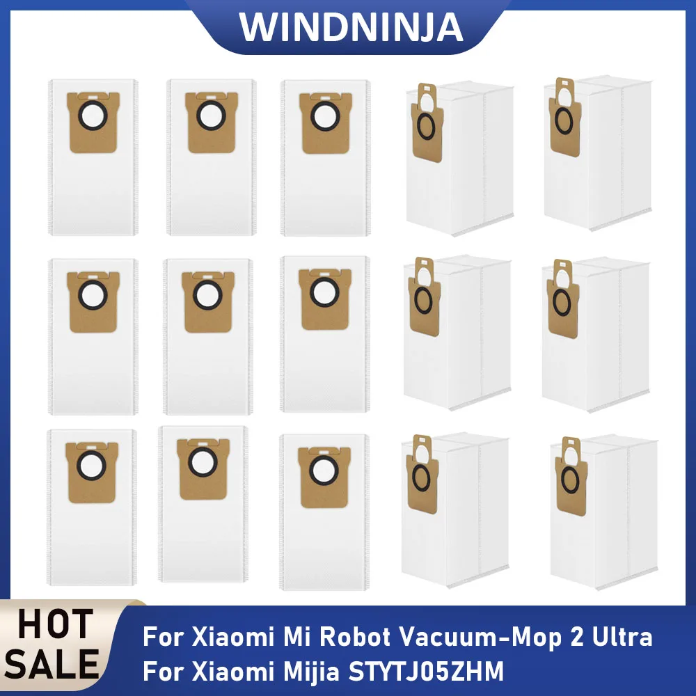 Accesorios para Robot Aspirador Xiaomi Mi Robot Vacuum Mop 2 Ultra Mijia STYTJ05ZHM, Bolsas de Polvo Desechables, Repuestos