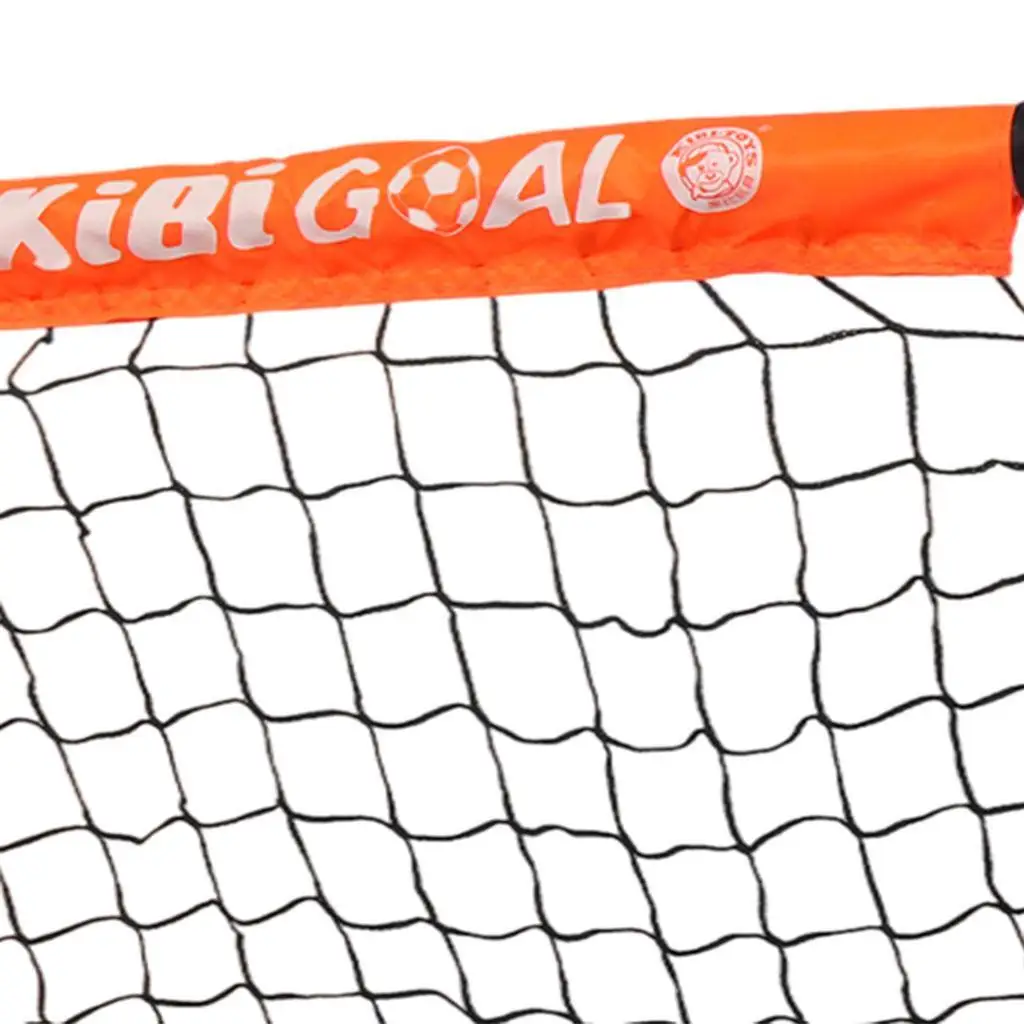 

Kids Soccer Goal Set Backyard Mini Net and Ball Orange with Storage Bag