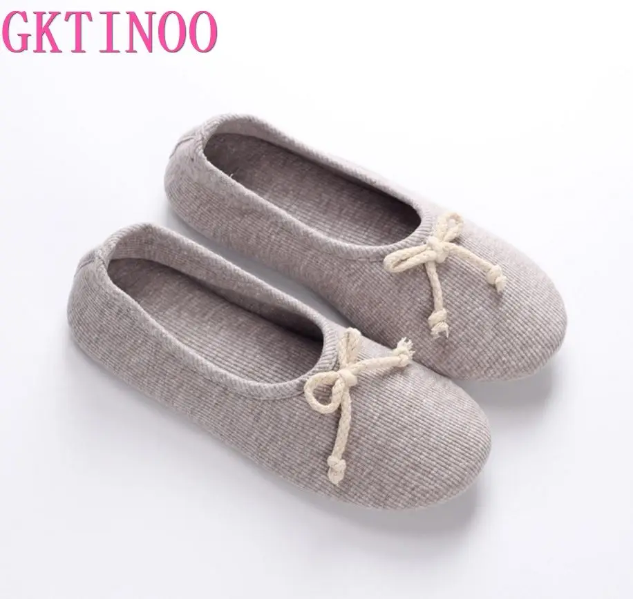 GKTINOO 2024 Winter Autumn At Home Thermal Cotton-Padded Slippers Women\'s Cotton Slippers Indoor Slippers With Soft Outsole Shoe