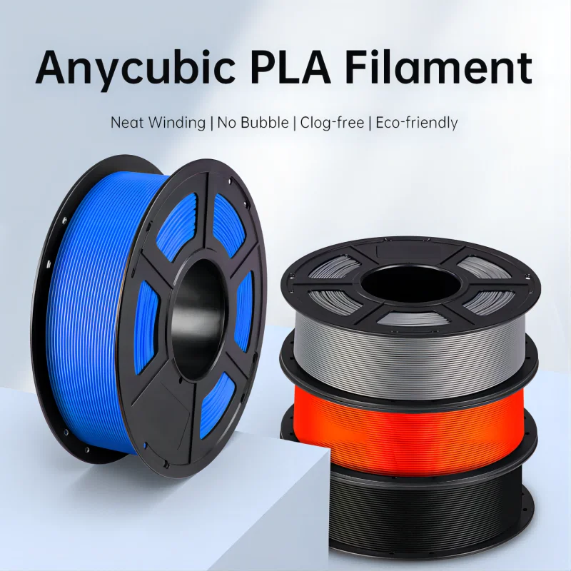 Anycubic-Filament PLA 1.75mm 1 kg/rouleau pour imprimante 3D FDM, Consommables en plastique pour Kobra 2 Neo Pro Max Plus