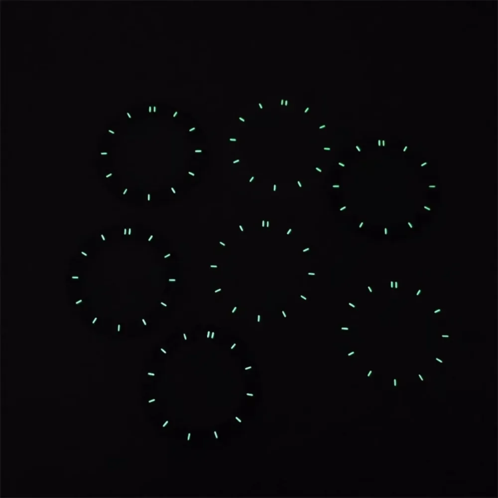 31mm Watch Dial Hollowed Out Surface Green Luminous Watch Faces Accessories Repair Parts NH70/NH35 / NH36 Movement