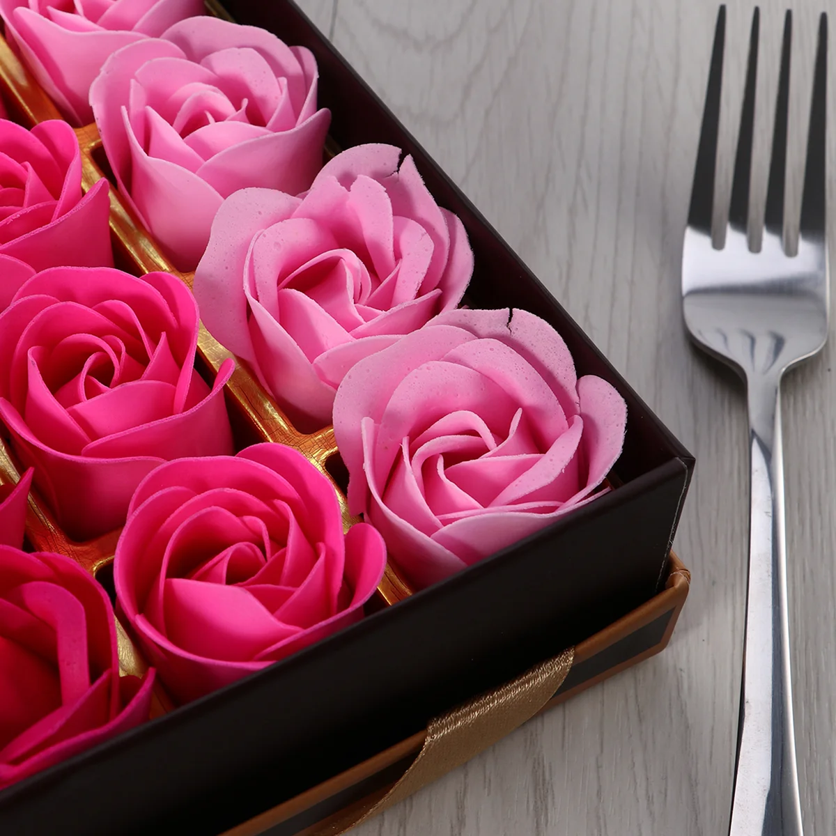 Sabonete O Presente Pétalas De Rosas, Flores Artificiais para Favores Do Dia De Mães De Banho, 18 pcs