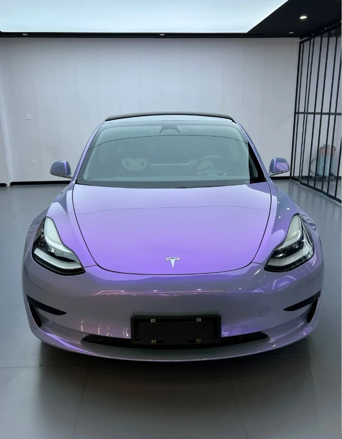 Wholesale High Quality Full Body Colored PPF Self Healing TPU Magic Candy Flip Grey Purple Change Film Wrap Vinyl Roll for Car