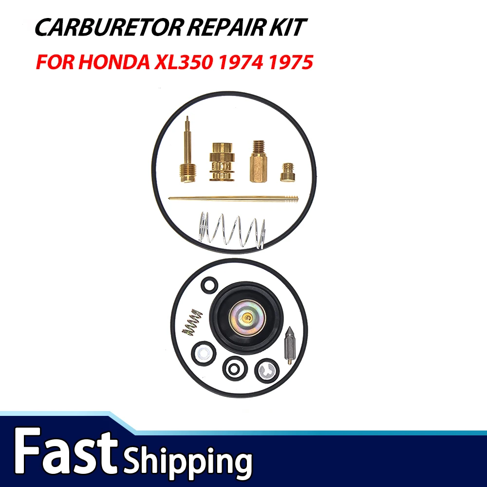 For Honda Motorcycle XL350 1974 1975 Carburetor Carb Rebuild Repair kit