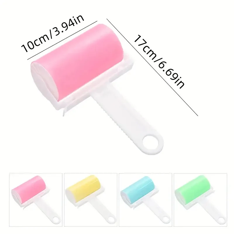 Clothes Sticky Hair Roll Lint Sticking Roller Hair Dust Remover Plastics Carpet Cleaning Brush Washable Reusable Sticky Roller