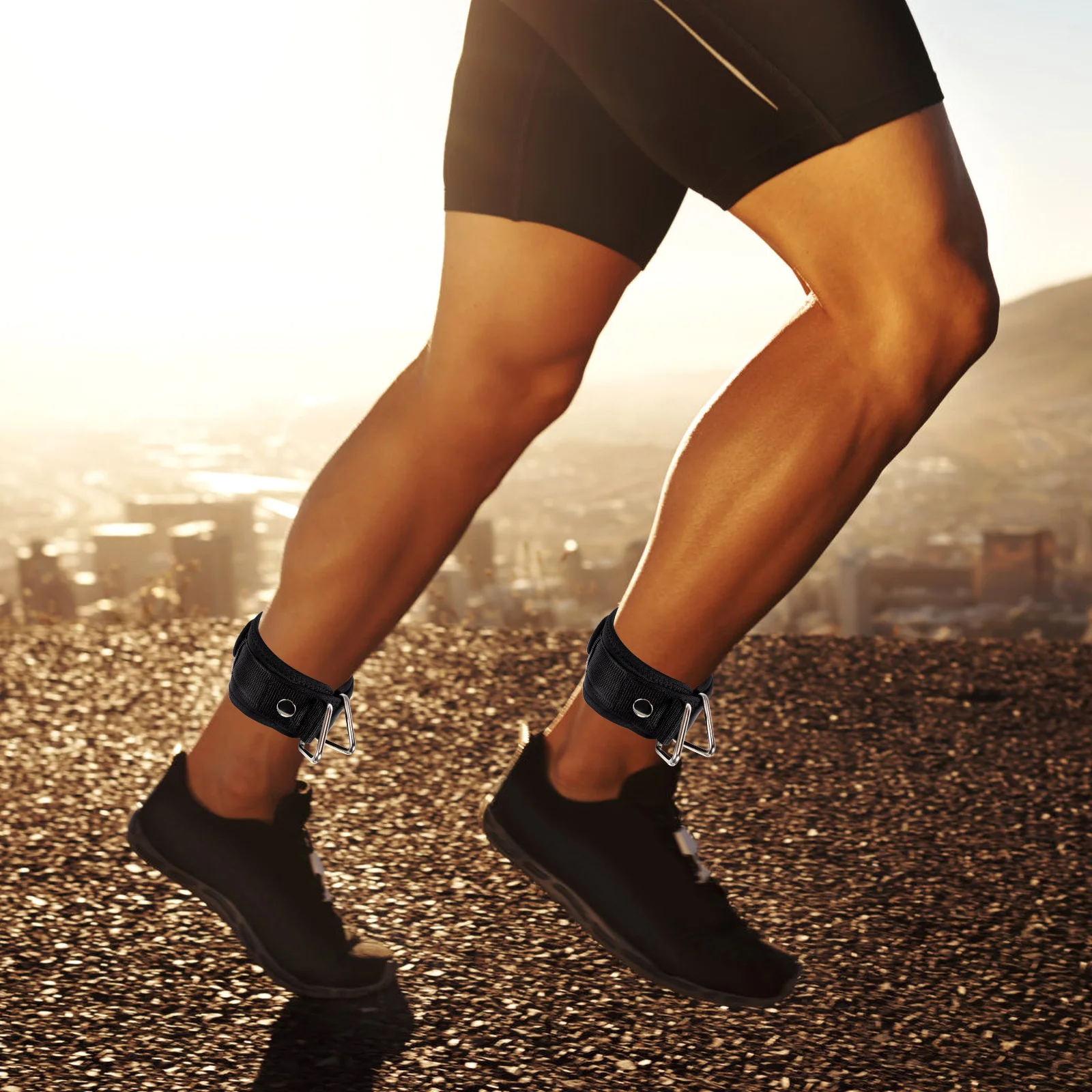 

1Pair Adjustable Ankle Straps Cable Machine Attachment Gym Leg Strength Exercise Accessory Antiwear Buckle Design