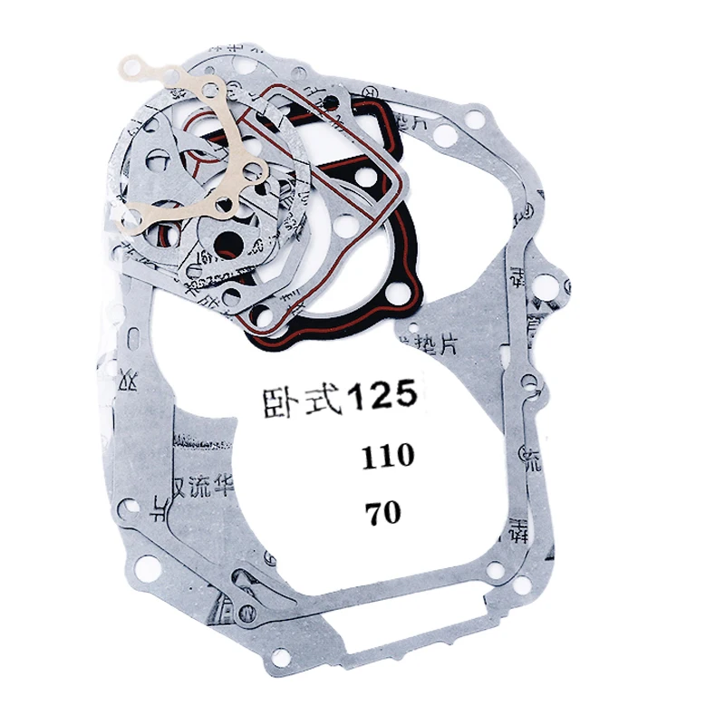 70 90 110 125cc silnik poziomy uszczelka cylindra uszczelka zestaw dla Zongshen Longxin Lifan Kayo błoto Pit rower ATV Go