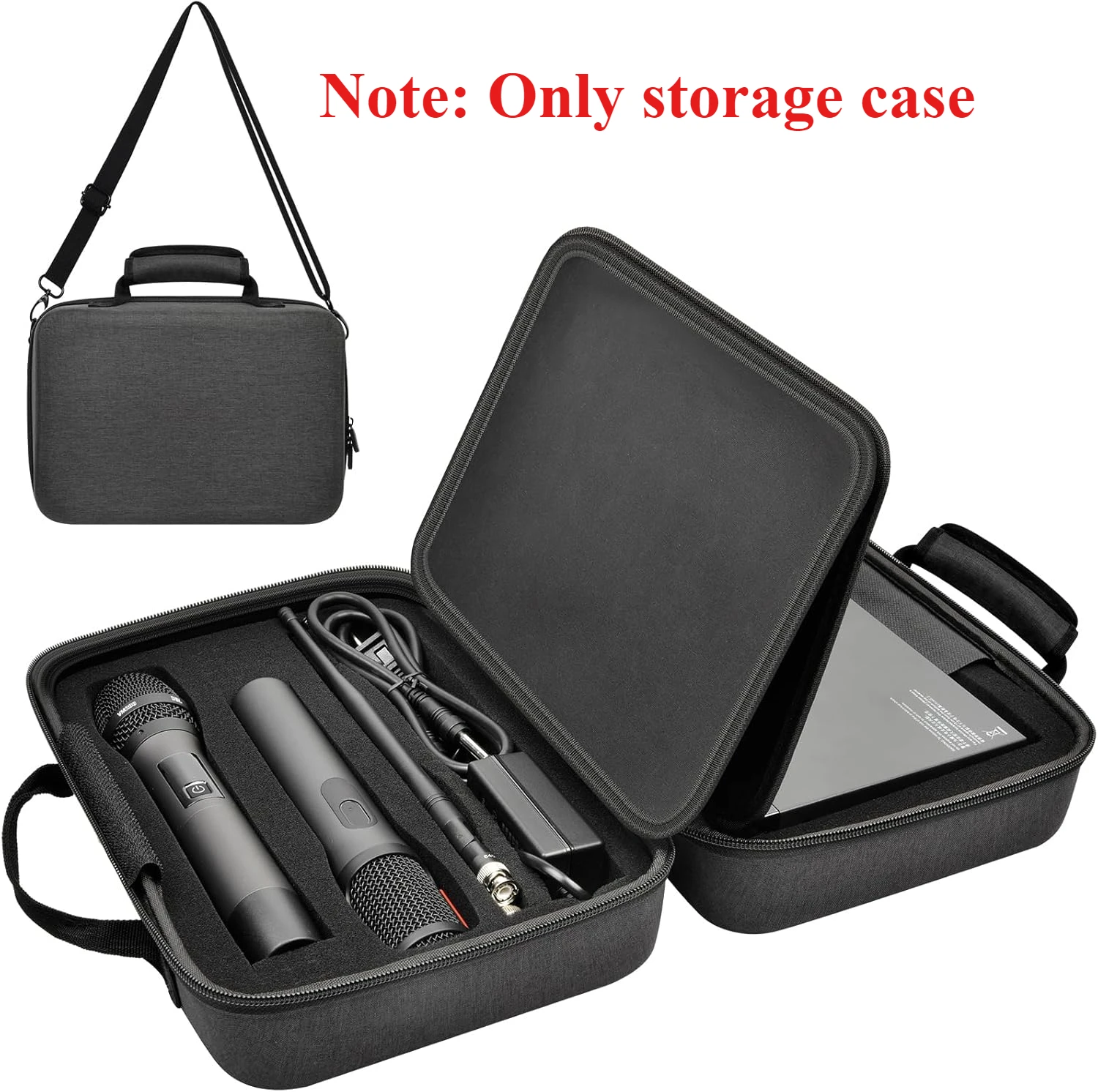 (Case only) Wireless Microphone Case for JBL for Singing for TONOR for Shure for Bietrun for ALPOWL Two Microphone System