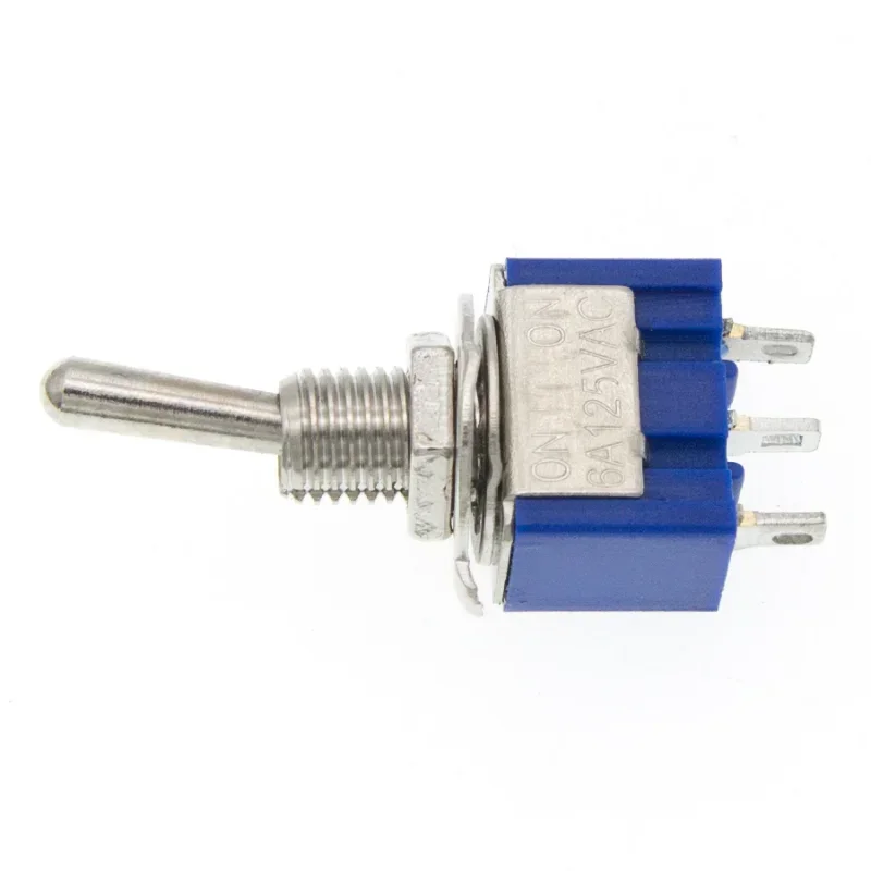 

10 шт. 3-контактный SPDT ON-ON 6A 125VAC миниатюрные тумблеры синий Mini MTS-102