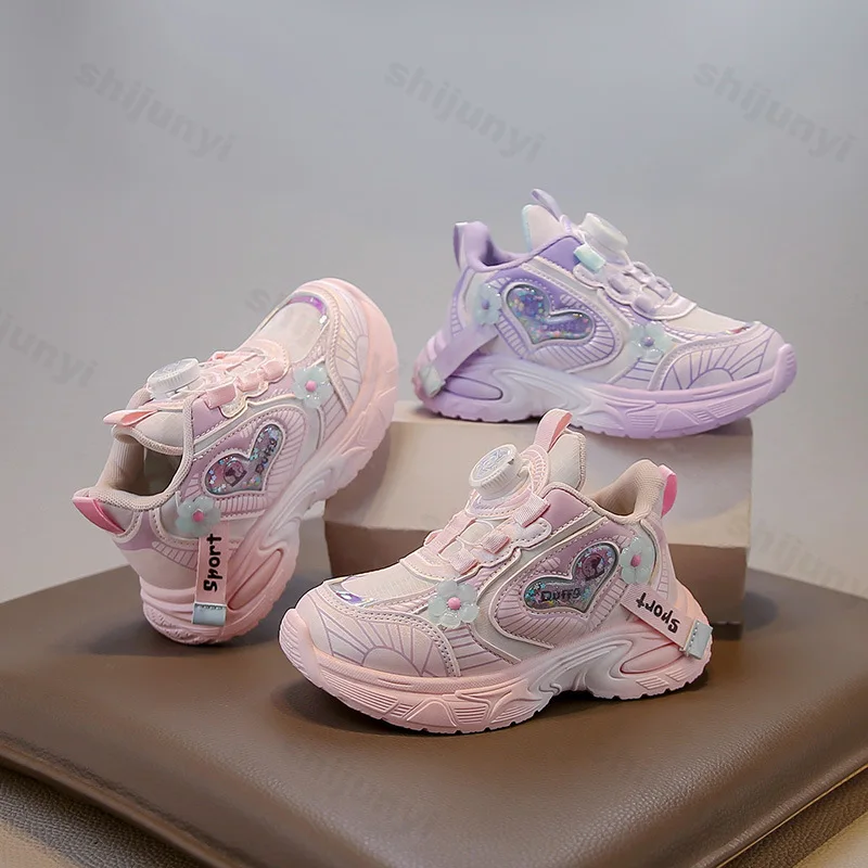 

Children's Sneakers 2025 Autumn New Girls Lightweight Outdoor Non Slip Running Shoes Fashion Comfortable Breathable Casual Shoes