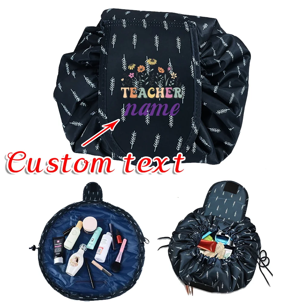 

Персонализированное индивидуальное имя, новая модная женская косметичка на шнурке, дорожная портативная косметичка, сумки-органайзеры через плечо