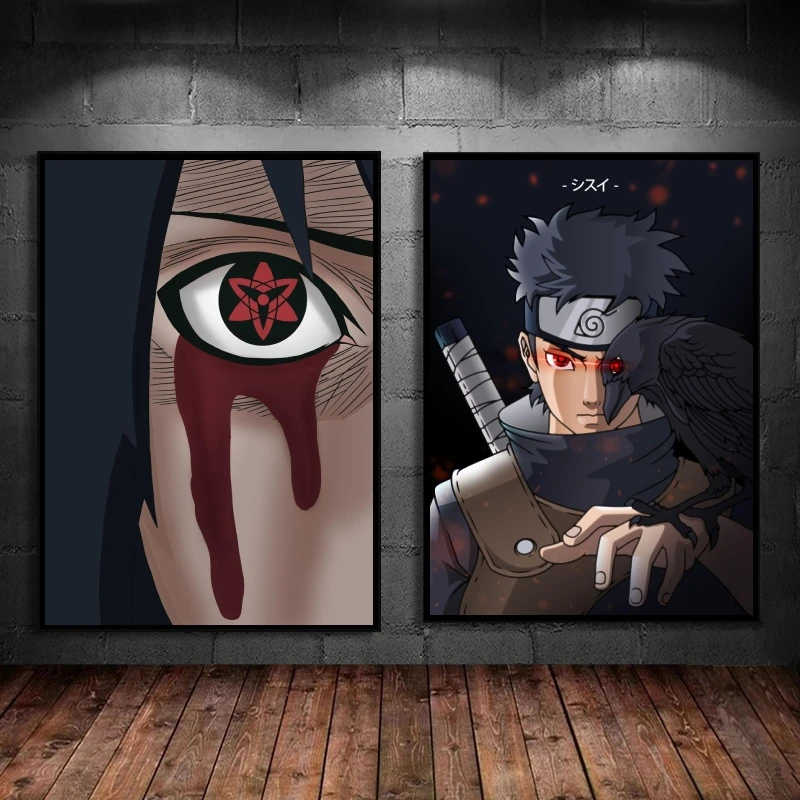 Canvas Hd Prints Naruto Uchiha Sasuke Classic Decorative Children's Bedroom Decor Poster Home Cuadros Best Gift Hanging