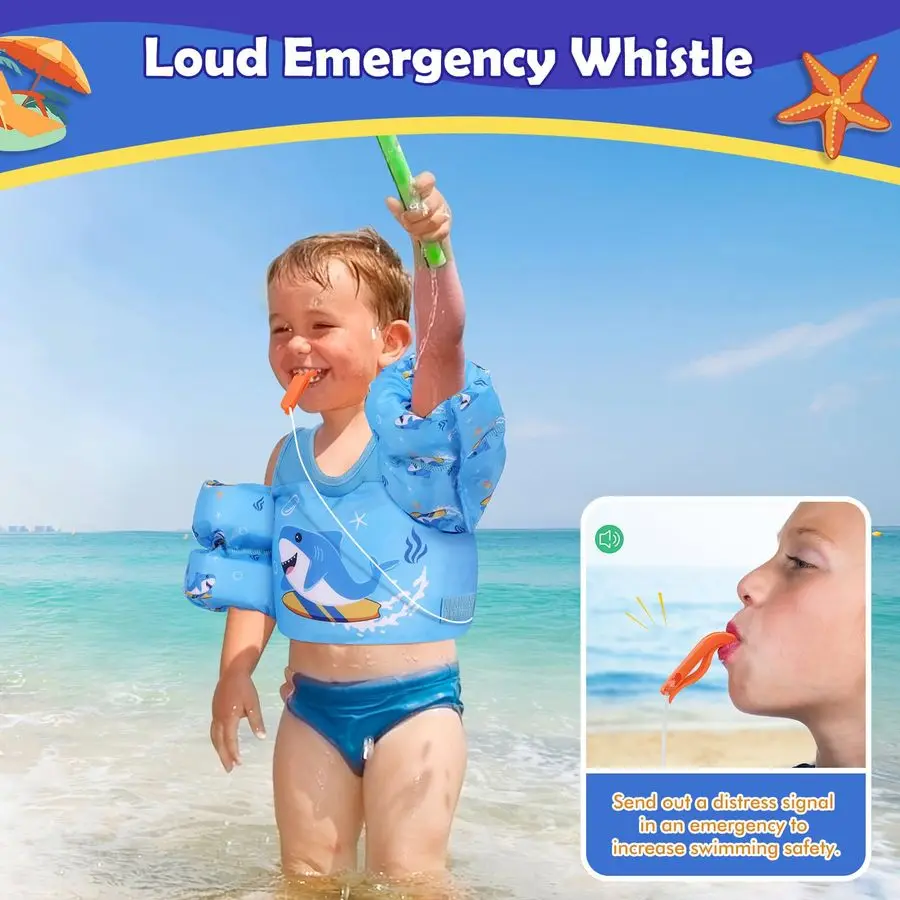 Kleinkind-Badeweste für Kinder 1330, 2050, 2266 lbs, Schwimmarm-Floaties, Cartoon-Schwimmen, Wasserflügel, Pool-Float-Westen, Ärmel, Schulter, S