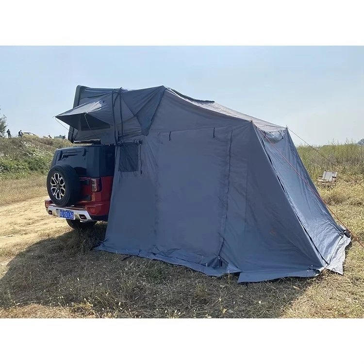 Picture 3: Pop-Up Car Rooftop Tent Oxford Fabric Folding Camper Shell Cover Accessories for 4x4 Camping Tent on Car