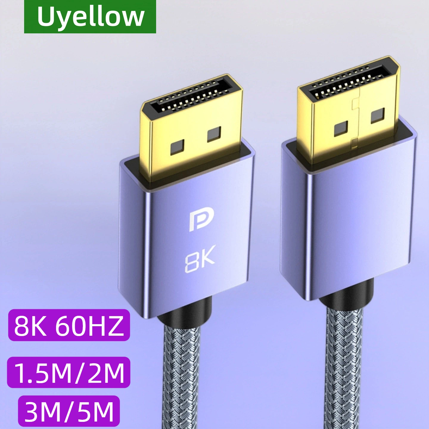 Кабель Uyellow DP1.4 8K DP 1.4 1.2 Кабель 4K 120 Гц 144 Гц UHD Видеокабель Displayport сверхвысокой четкости 5 м для проектора 60 Гц Кабель Uyellow DP1.4 8K DP 1.4 1.2 Кабель 4K 120 Гц 144 Гц UHD Видеокабель Displayport сверхвысокой четкости 5 м для проектора 60 Гц