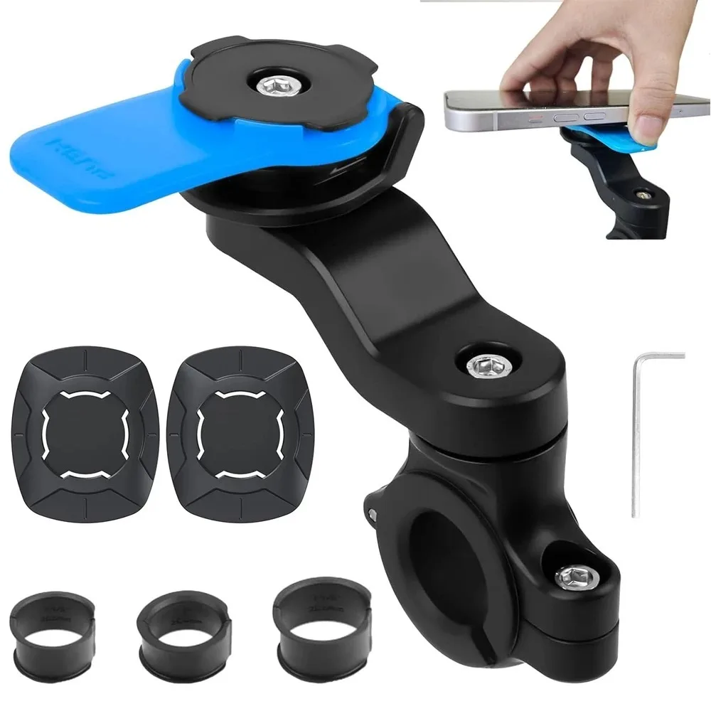 Universal Motorcycle Handlebar Mount 360° Rotatable Detachable Bike Phone Holder MTB Phone Mount for All Smartphones