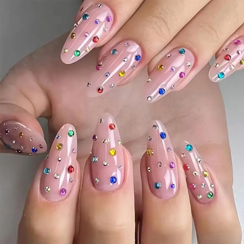 2mm Mehrfarbige Nagelrhinestones in Großpackung - 12 Fächer Flache Kristallsteine für Nagelkunst, DIY-Bastelarbeiten & Gesichtsdekoration – Detail 4