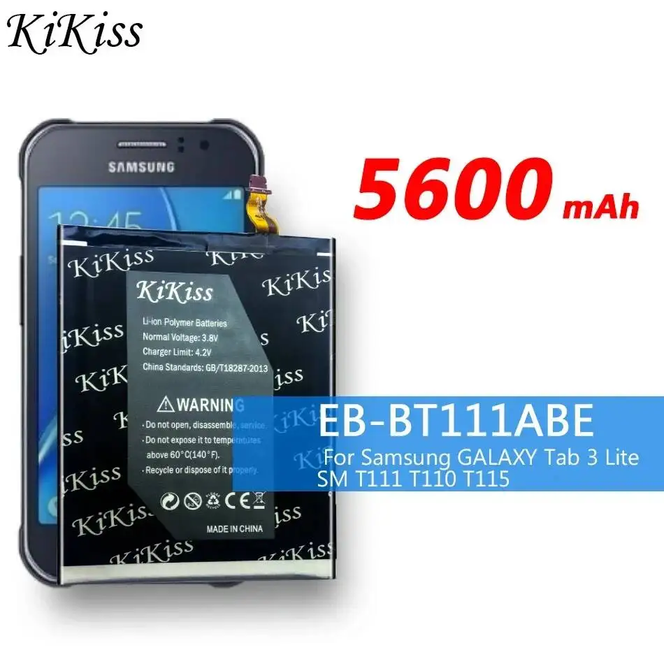 

Reliable Replacement Tablet Battery 5600mAh For Samsung Galaxy Tab 3 Lite 7.0 SM T111 T110 T115 High Compatibility EB-BT111ABE
