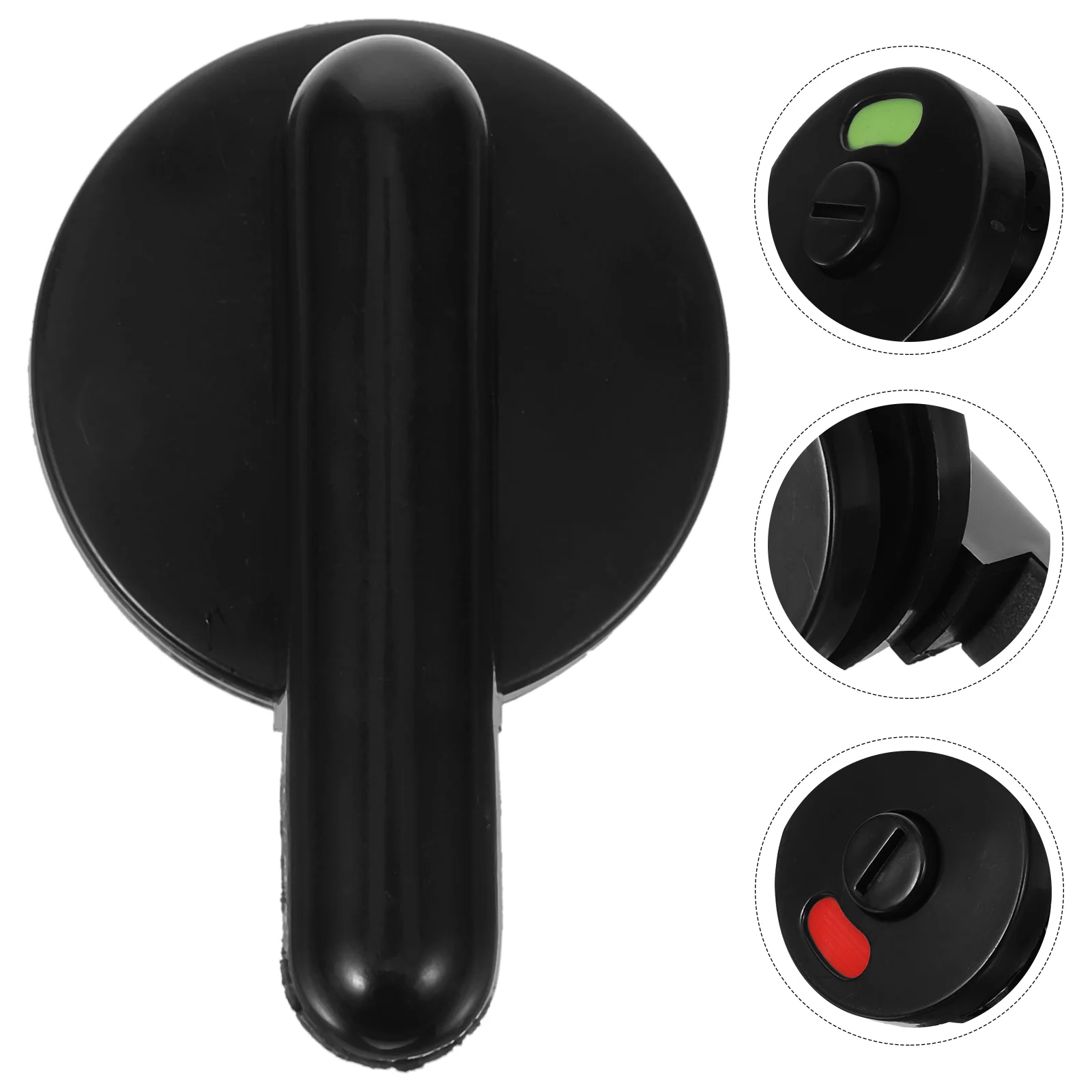 

4 Pcs Latches Public Toilet Indicator Lock Black Door Handles Commercial Portable