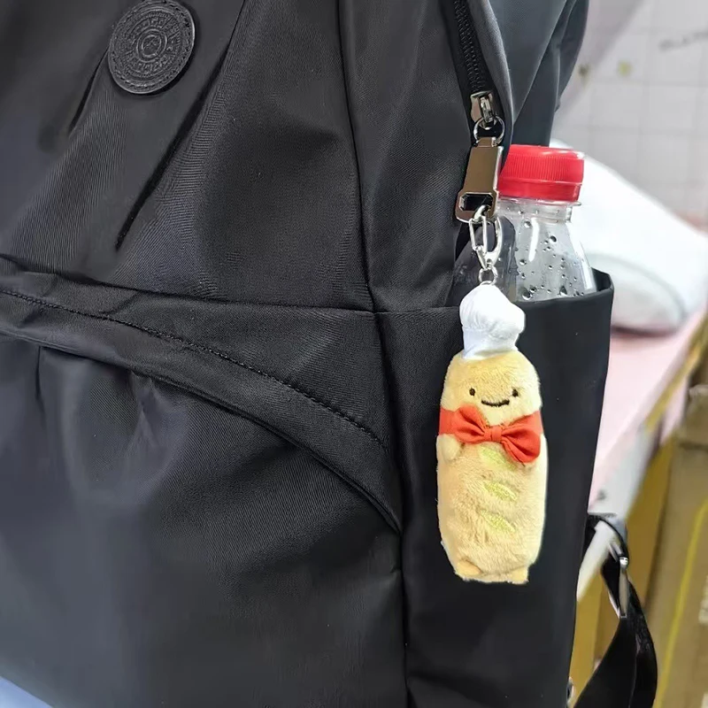 الكرتون الفرنسية الخبز أفخم دمية المفاتيح الإبداعية الخبز كيرينغ حقيبة جميلة قلادة مفتاح الملحقات للفتيات الهدايا #3